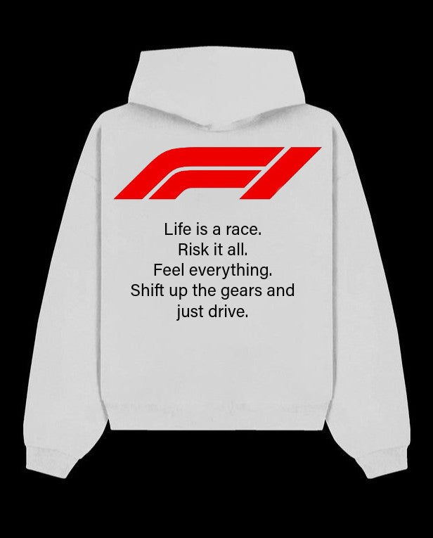 F1 Hoodie off white
