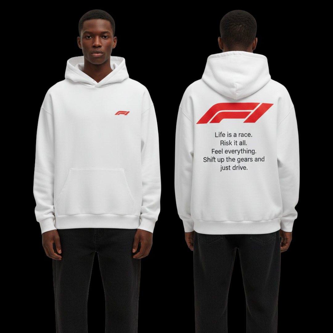 F1 Hoodie off white